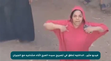 فيديو مثير.. الداخلية تحقق في تصريح سيدة المرج أثناء مشاجرة مع الجيران